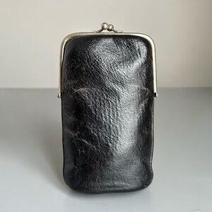 Rare Vintage Leather Case with Glass Insert
